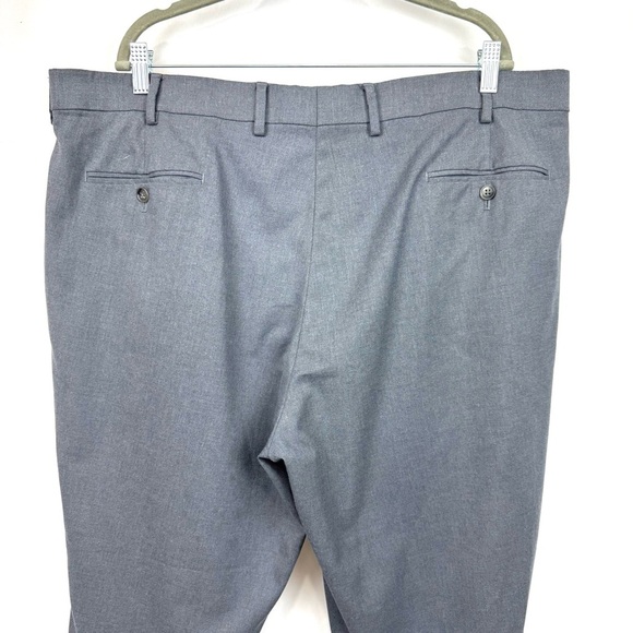 Jack Victor JV Reflex Flex Stretch Grey Crew Pants Flat Front Slacks Men's 42x29 - Picture 5 of 12